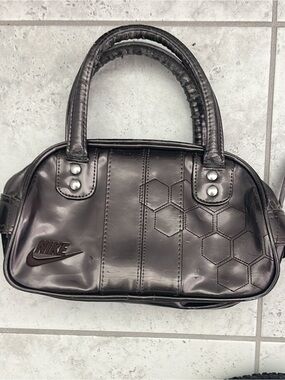 Rare Y2K Metallic Nike Mini Duffel Bag